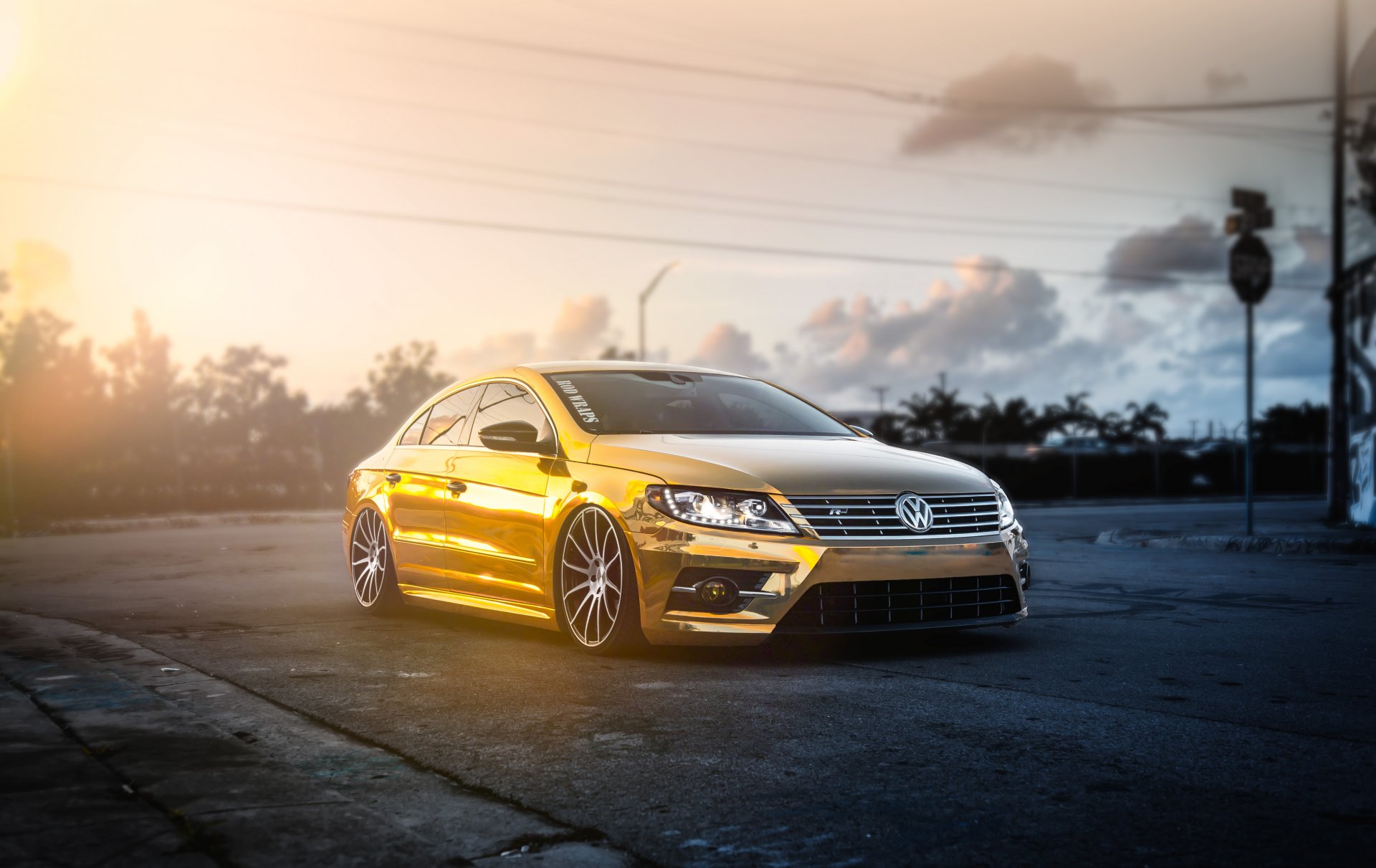 volkswagen passat cc tuning gold front volkswagen passat gold