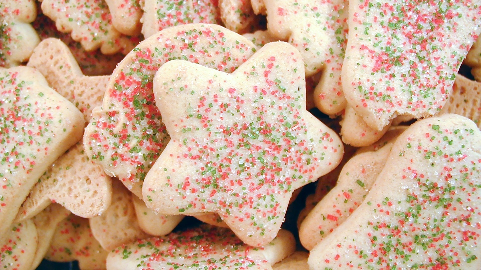 galletas pasteles forma fiesta dulzura postre espolvoreado azúcar estrella harina