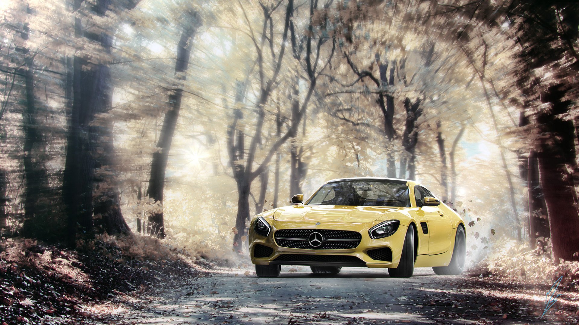 mercedes amg gt drift