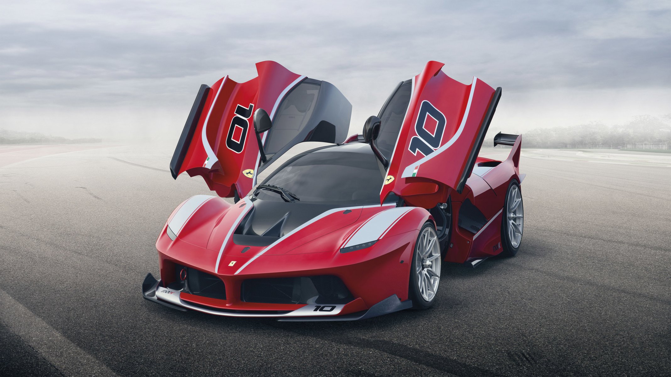 ferrari fxx k ferrari supercar front doors background