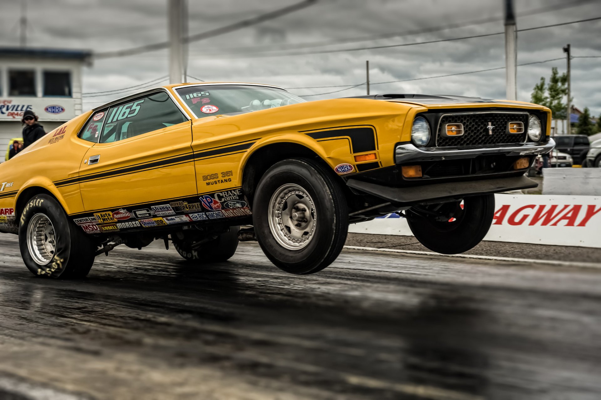 ford mustang muscle car drag racing carrera