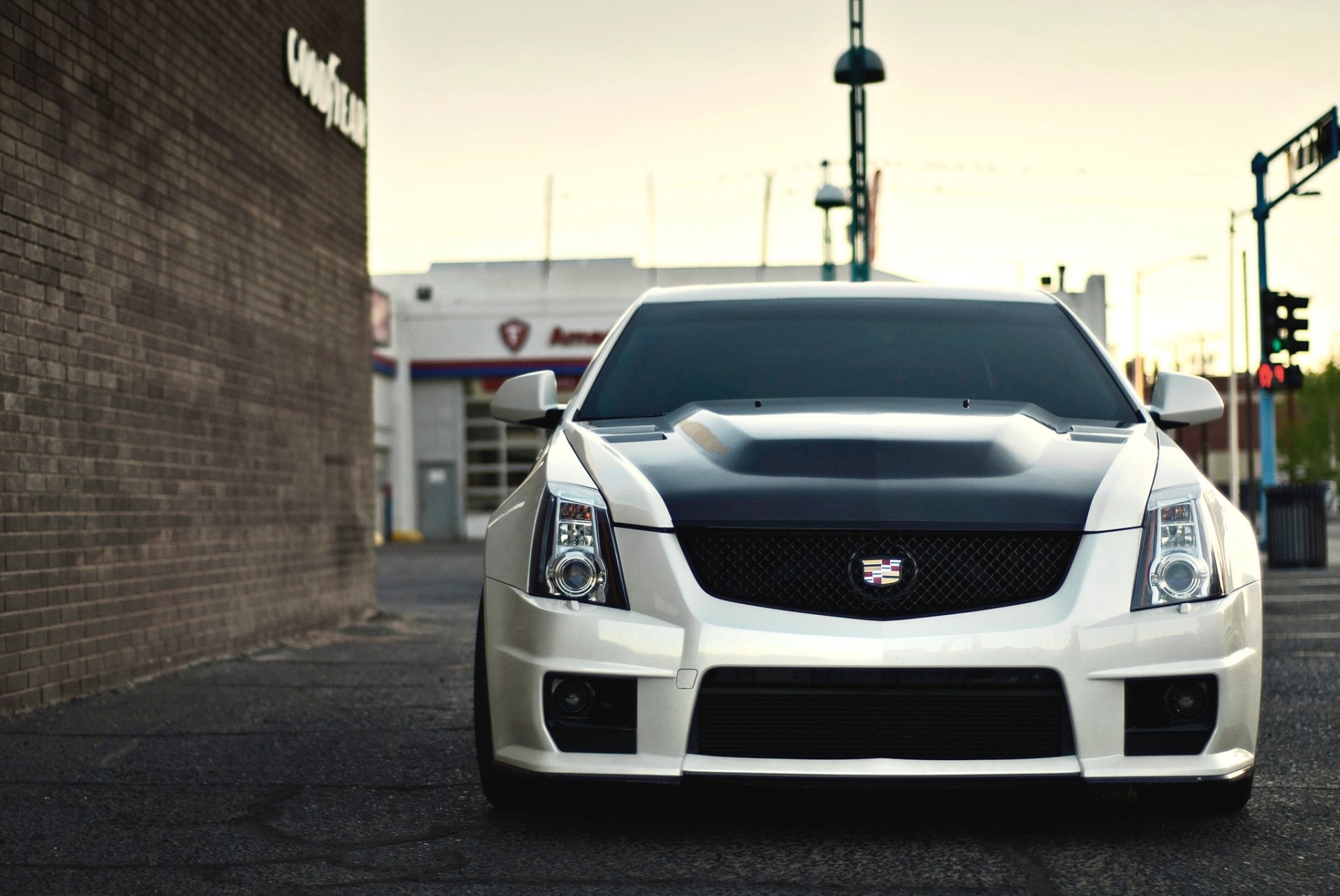 cadillac cts-v blanco delantero cadillac. blanco antes