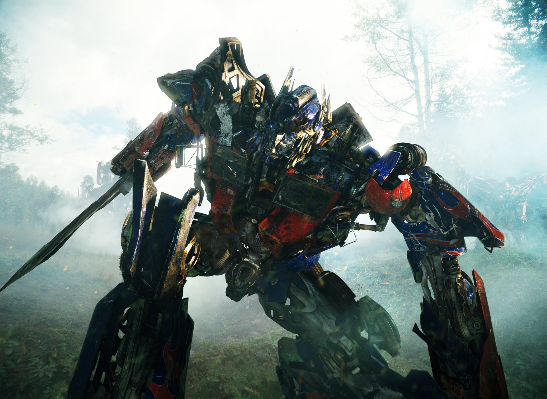 hia labeouf forest battle optimus prime transformers 2 revenge of the fallen the film