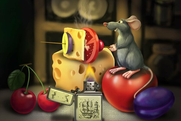 Cornice del mouse del cartone animato Ratatouille