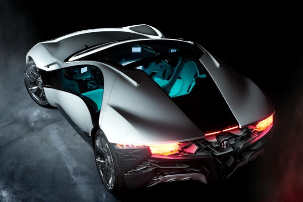 Alfa romeo pandion on a darkened background