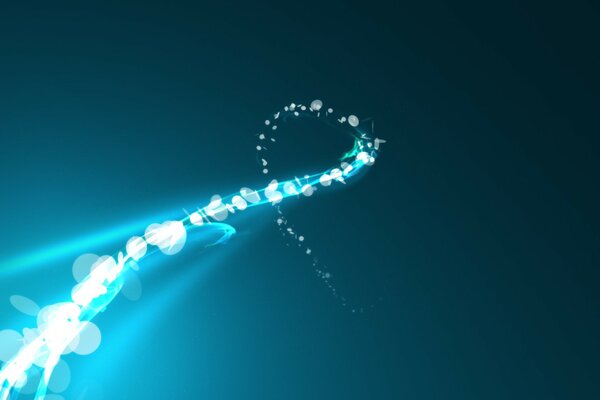 Luminous flux with lines and circles