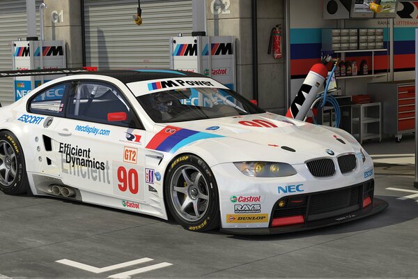 Racing BMW in art stickers