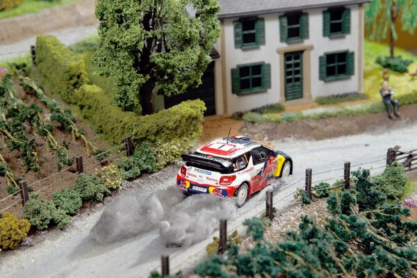 Citroen ds3 car on the rally