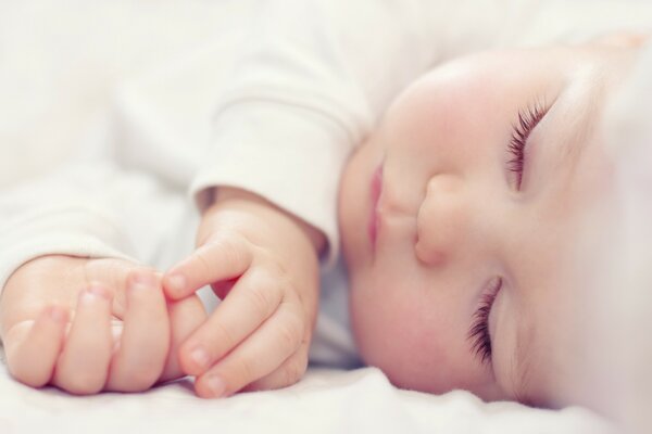 Foto carina del bambino che dorme