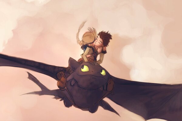 Mignon image de dragon volant