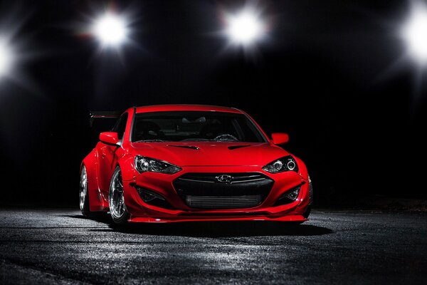 Hyundai 2014 model year in red