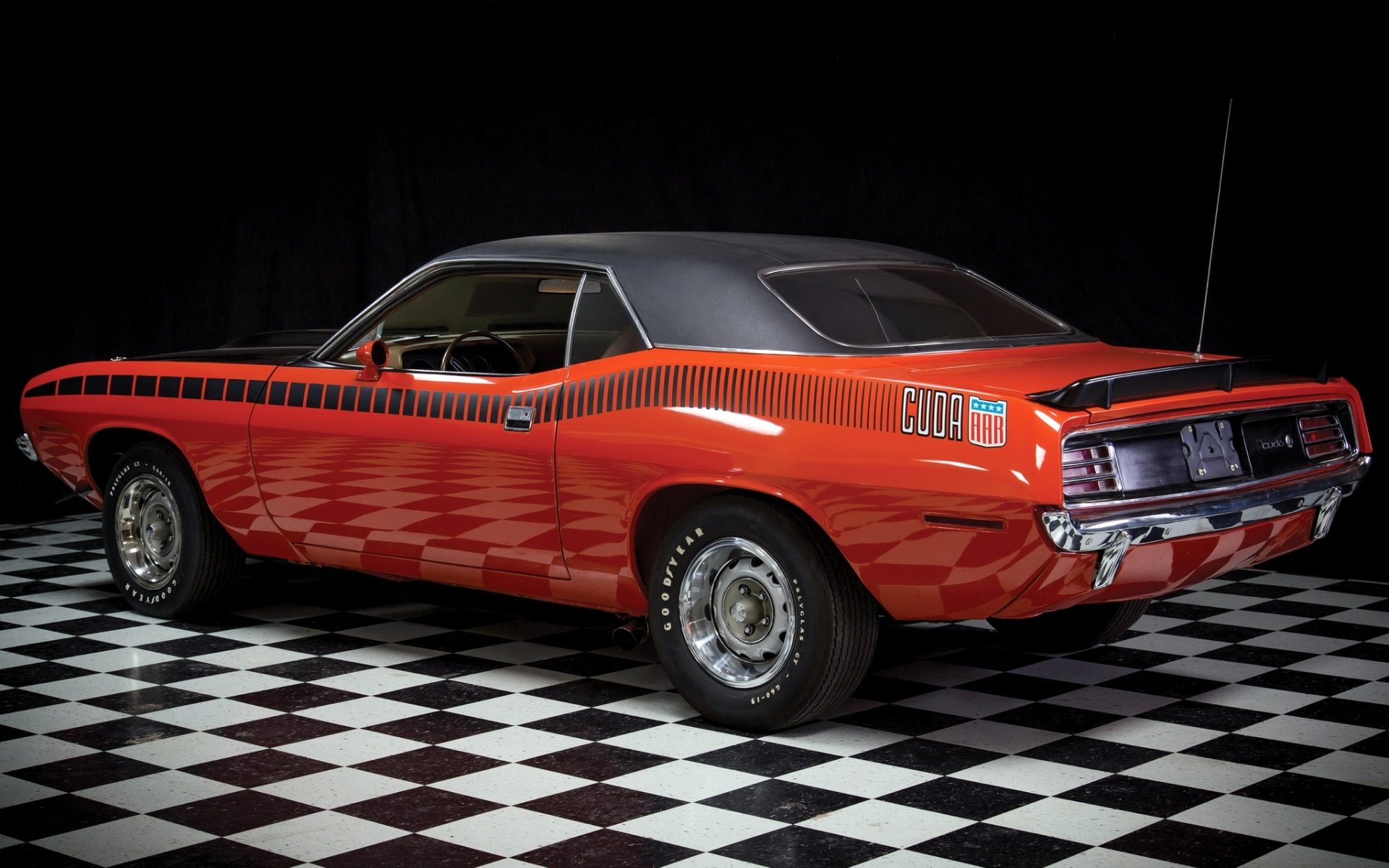 plymouth aar cuda dove muscle car muscle car vista posteriore sfondo