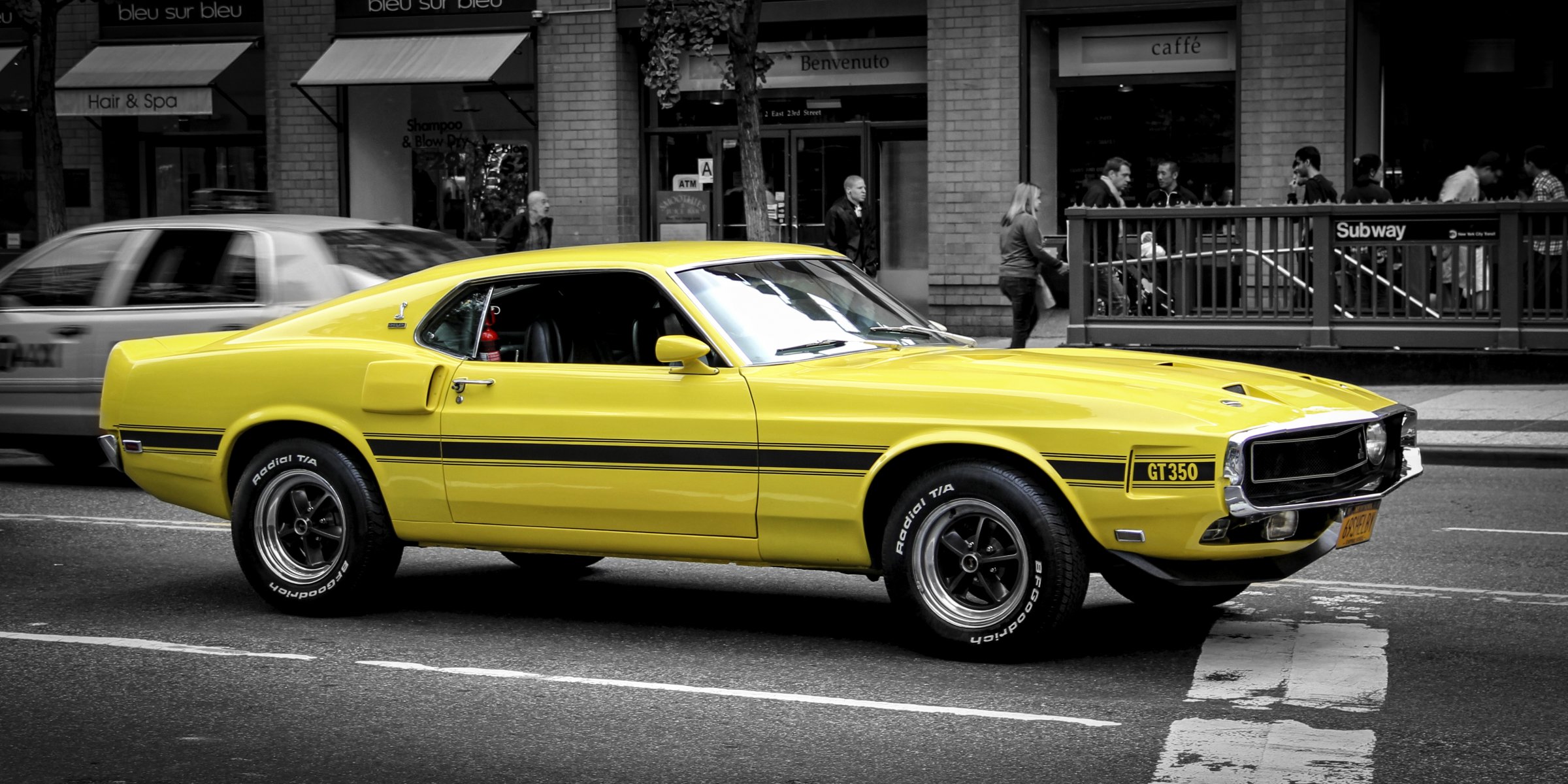 ford mustang gt classique muscle car muscle car jaune