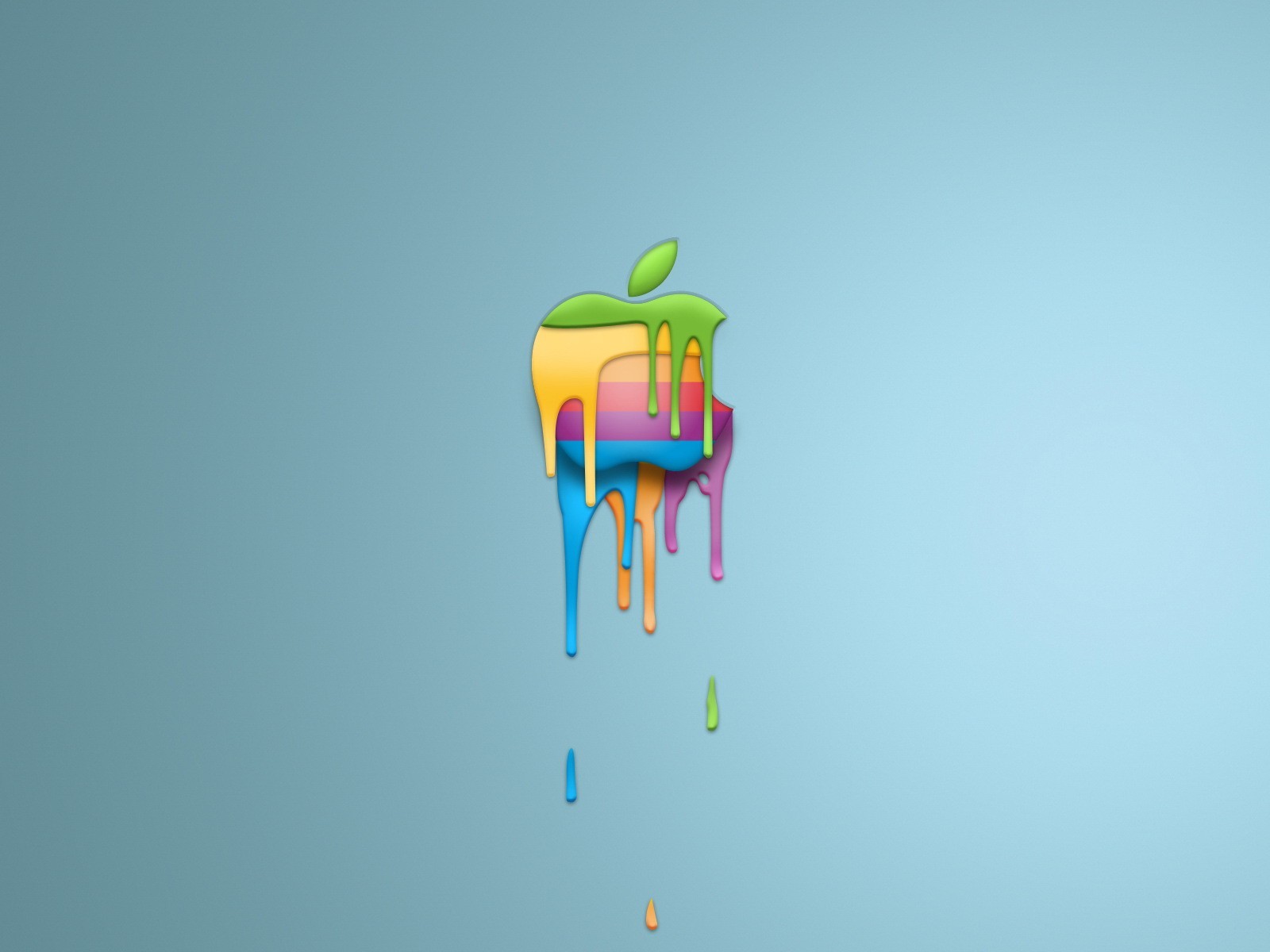 minimalismus logo farbe apfel