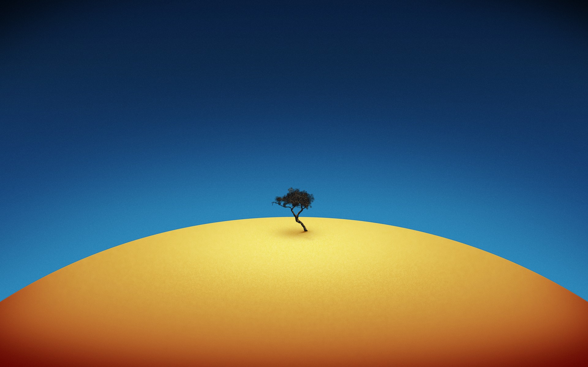 bois bleu jaune minimalisme