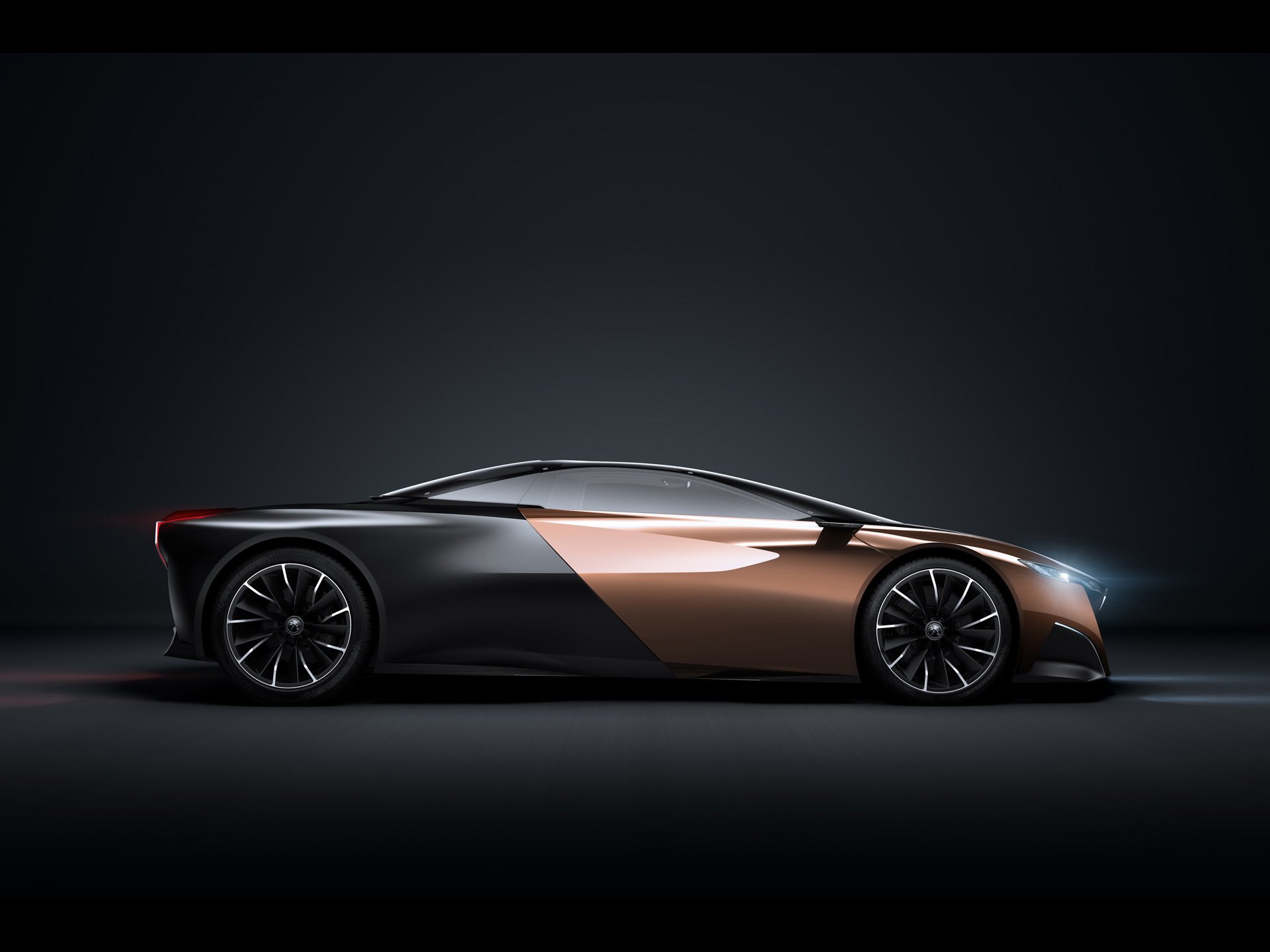 peugeot оникс черный концепция автомобиль