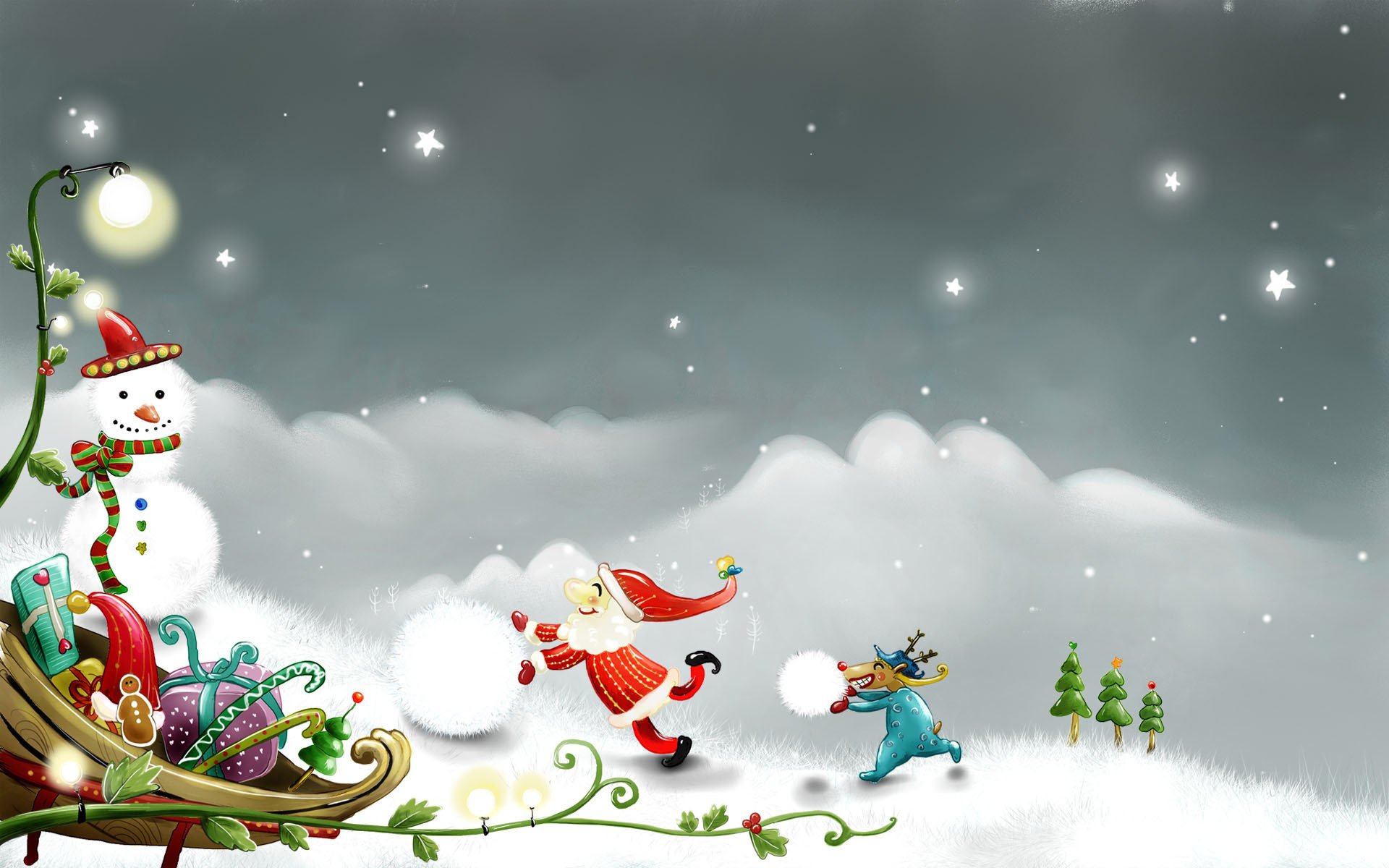 vacanza pupazzo di neve vettore disegno nuovo anno natale