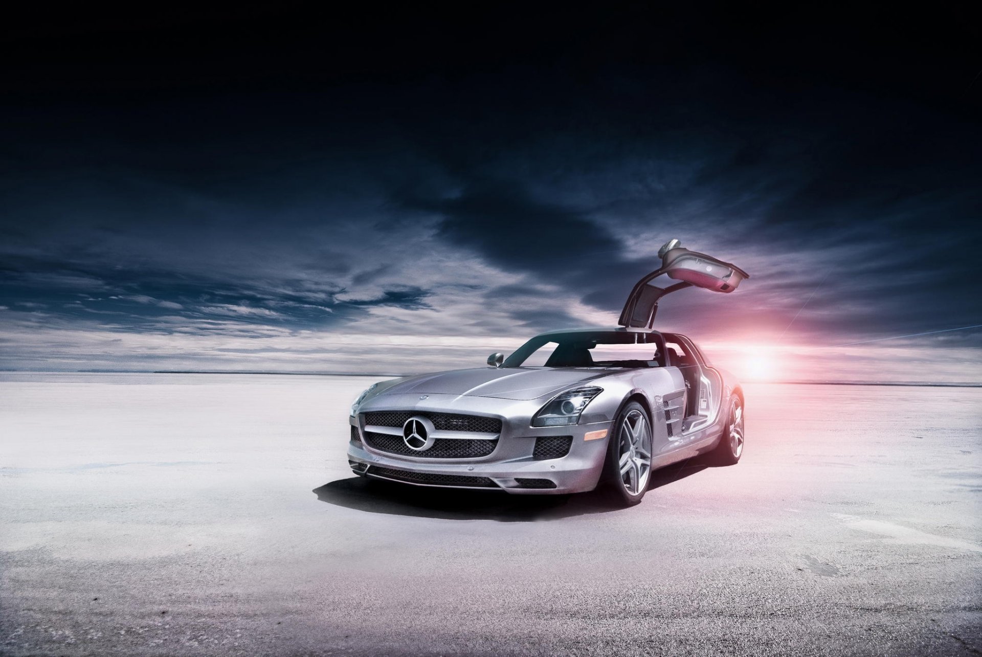 mercedes-benz sls amg silber mercedes benz silber wüste