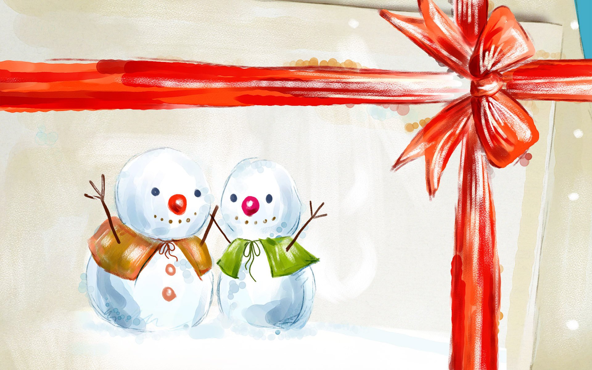 new year gift snowmen