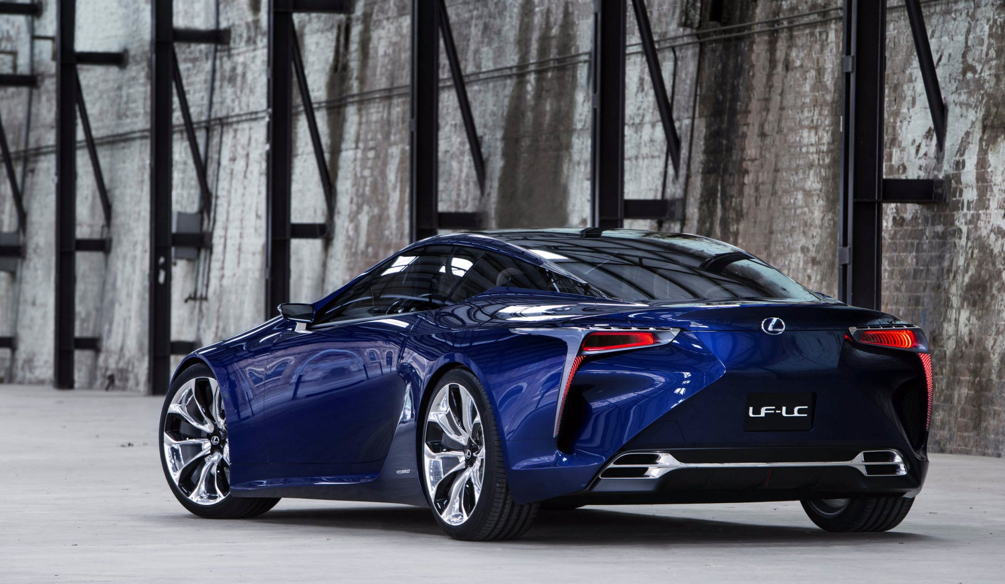 lexus lf-lc bleu concept concept lexus vue arrière lf-lc