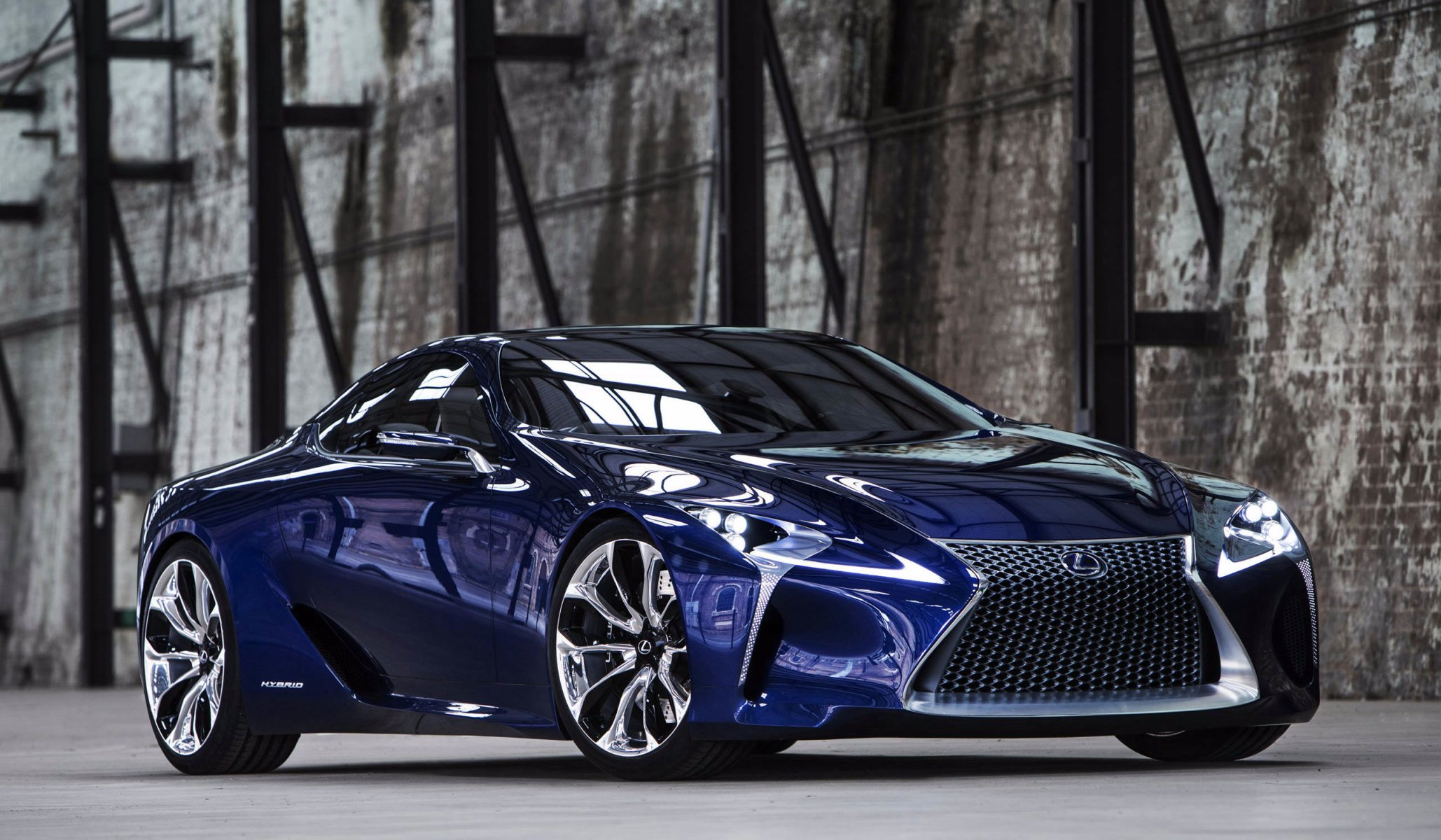 lexus lf-lc синий концепция вид спереди лексус