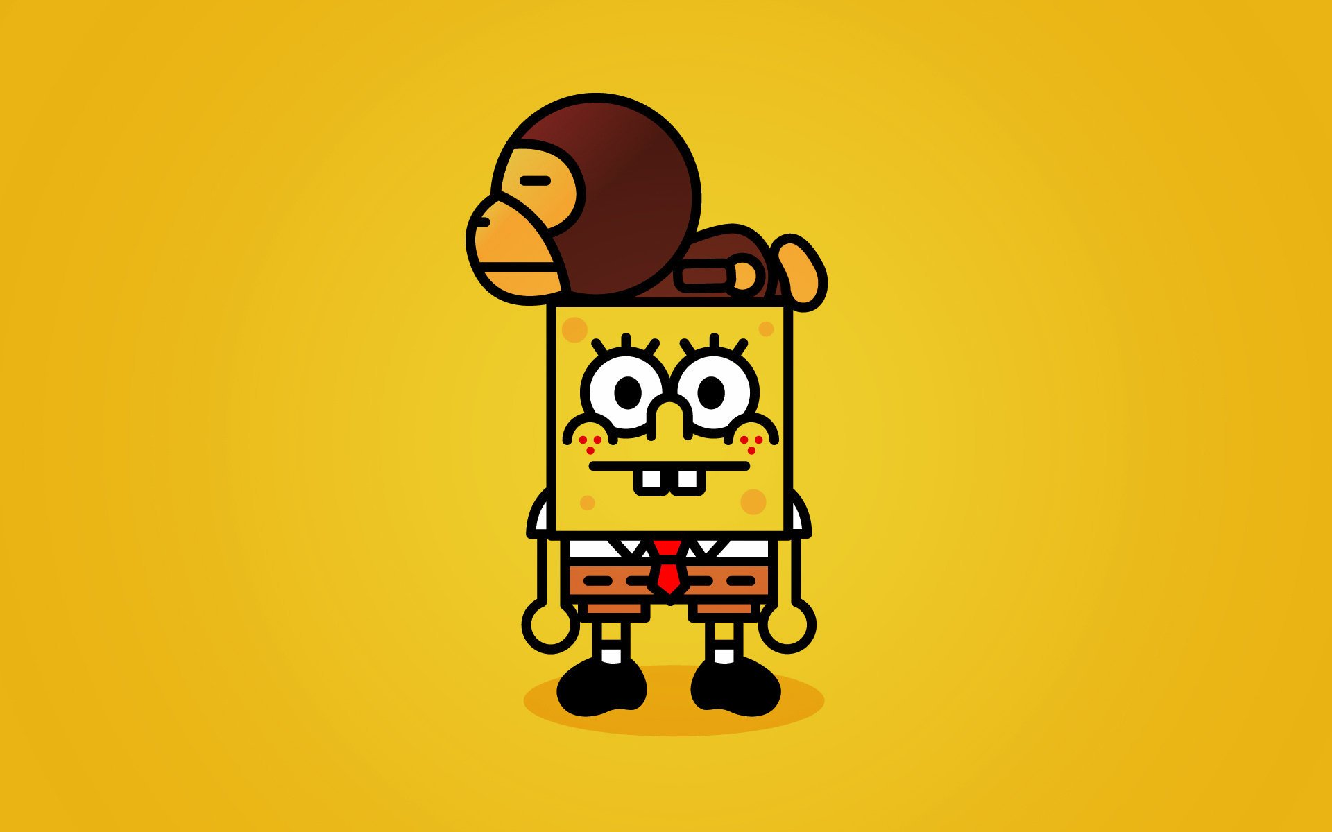 bape bob esponja bob esponja amarillo