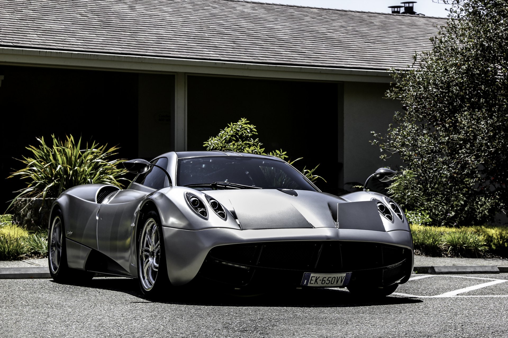 pagani huayra supersamochód srebrny drzewo pagani huayra srebrny