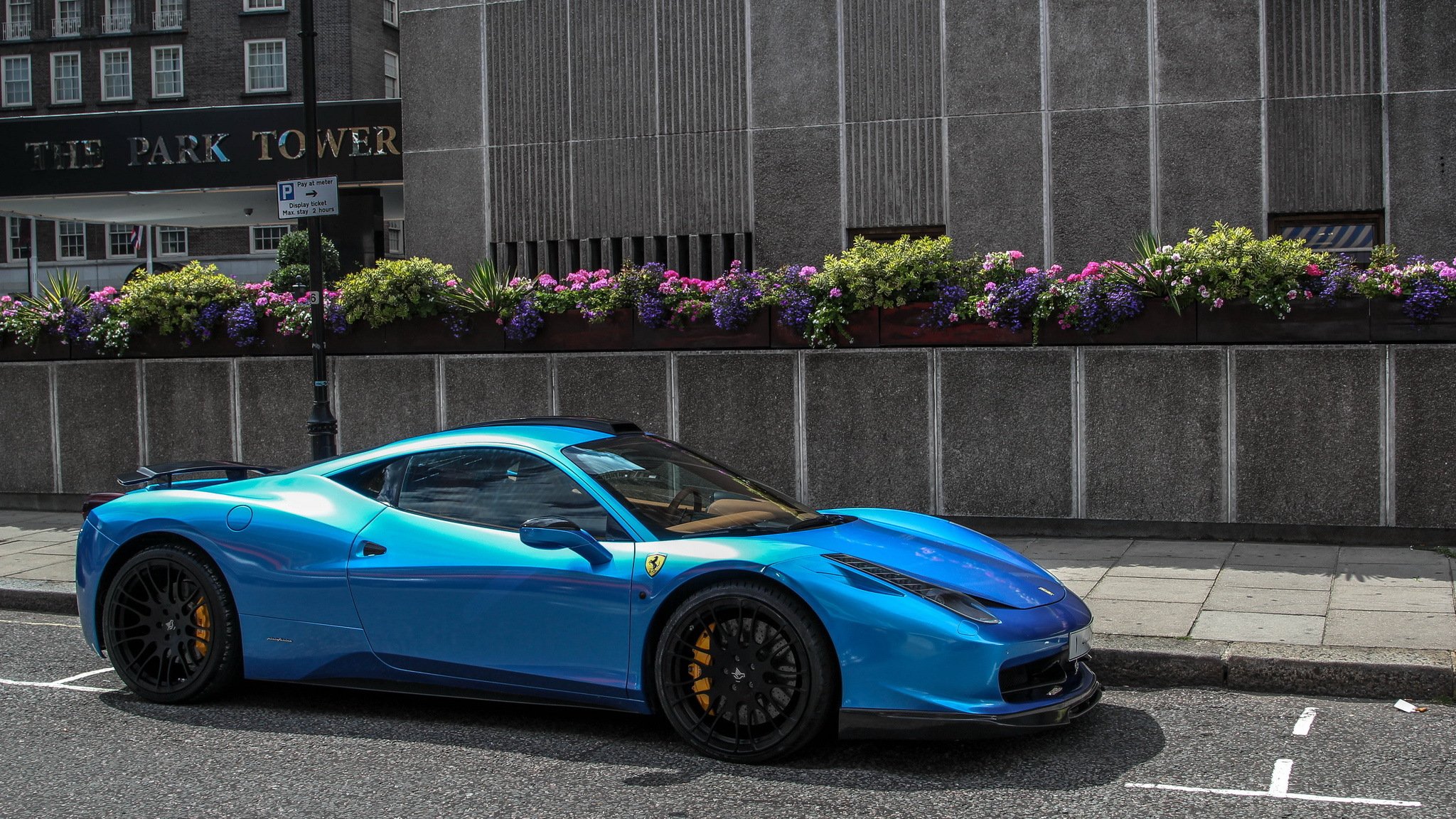 ferrari italia hamann blue supercar