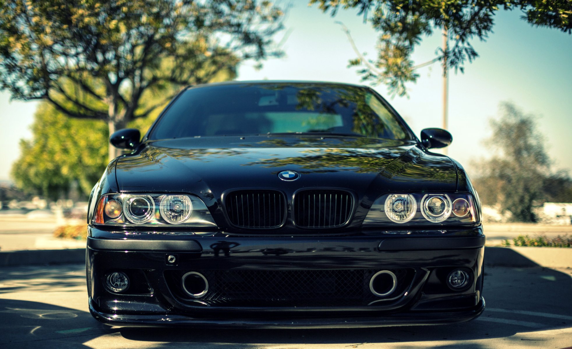 bmw m5 e39 czarny przód bmw sedan seria 5
