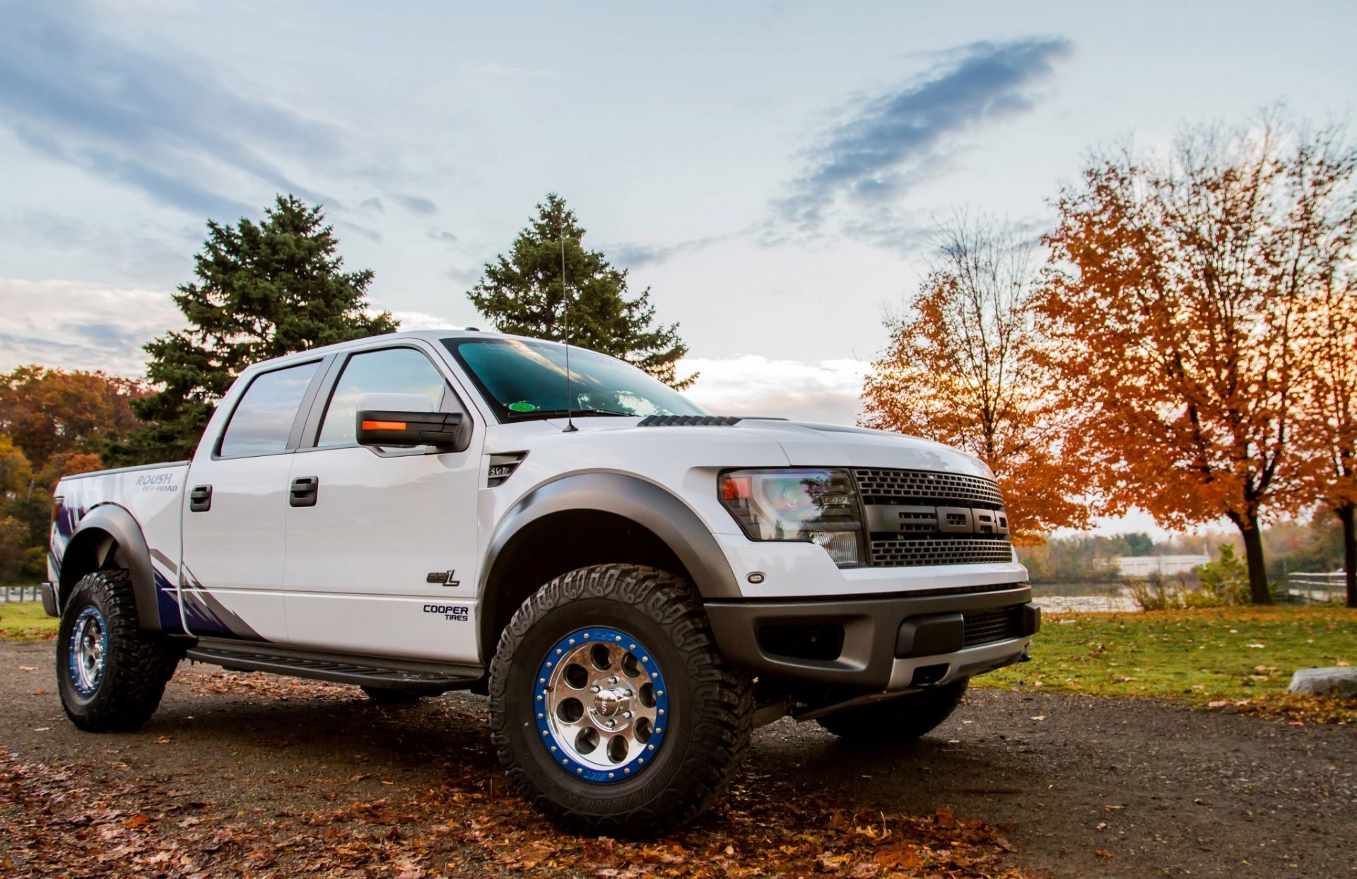 rausch ford f-150 svt raptor coche árboles cielo
