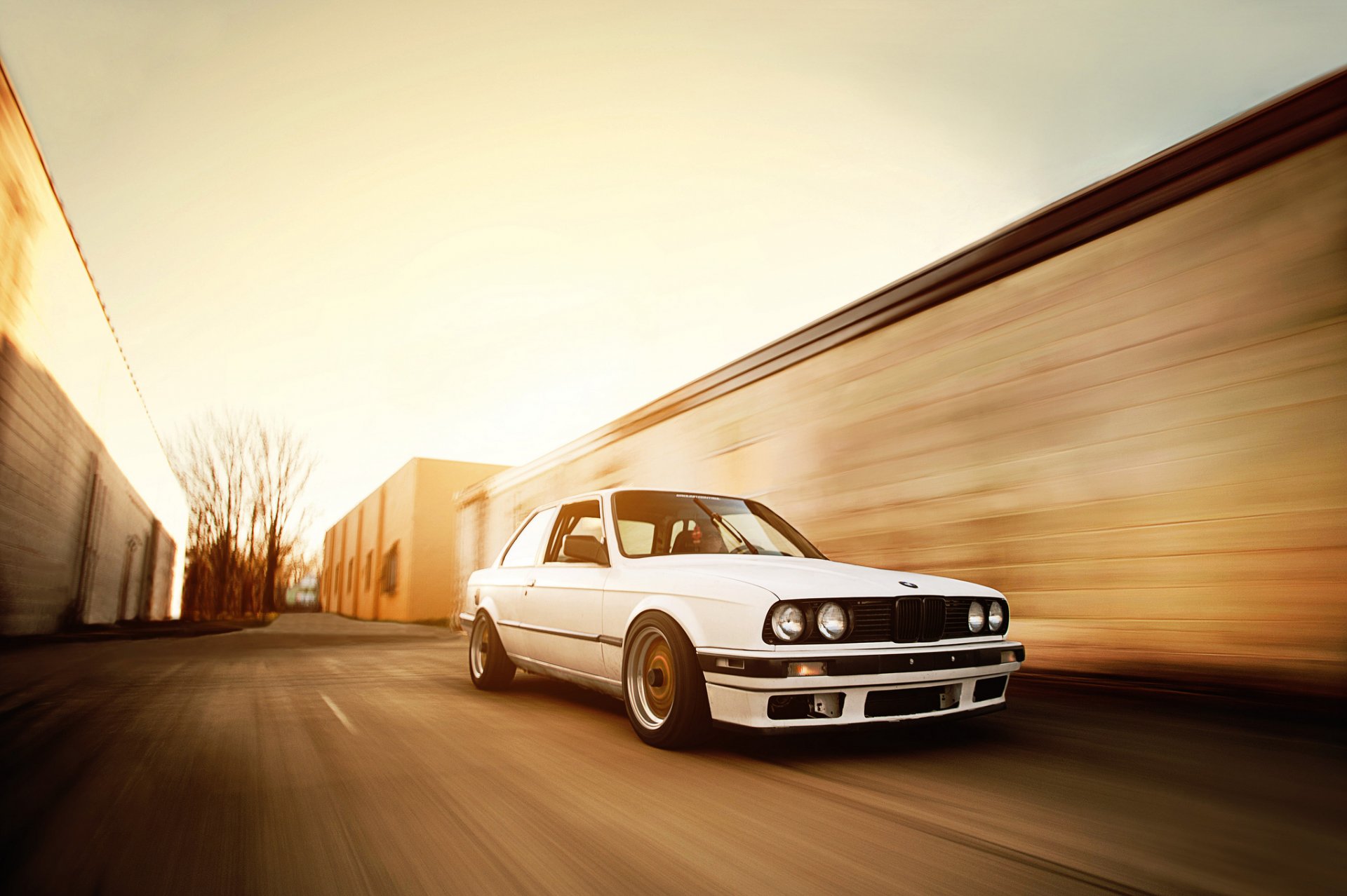 bmw e30 m3 tuning bmw blanco bbs velocidad