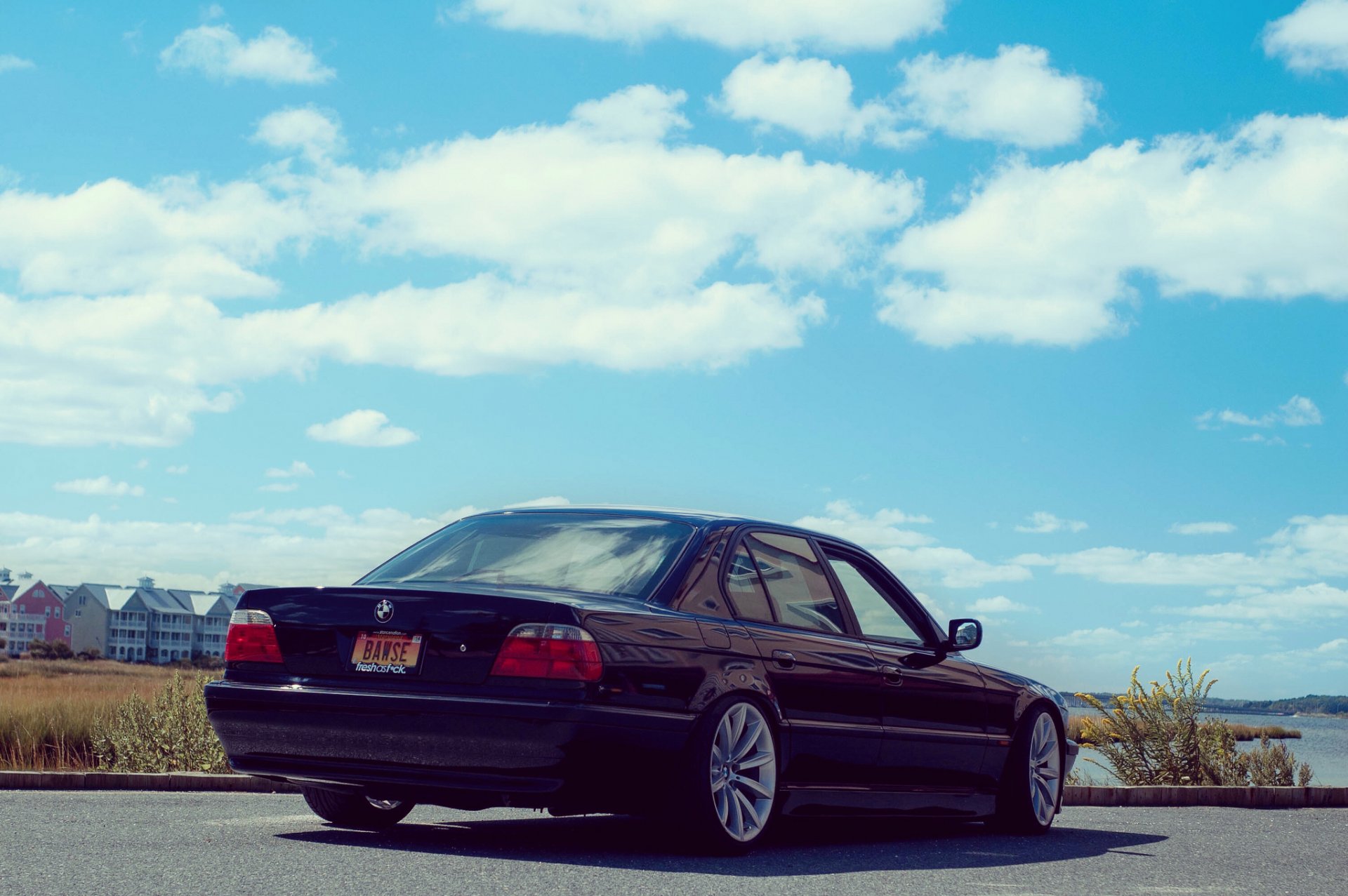 bmw e38 750il bmw clásico boomer carretera