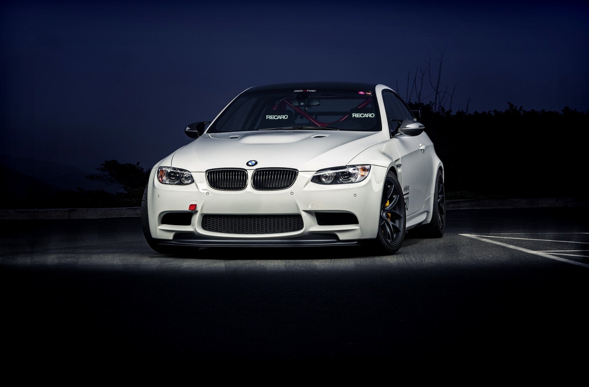 bmw m3 e92 blanc avant