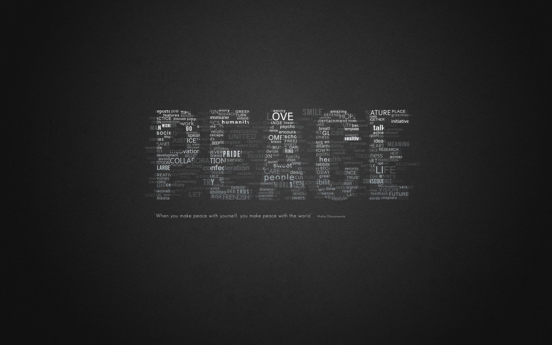 peace words expression peace quote word
