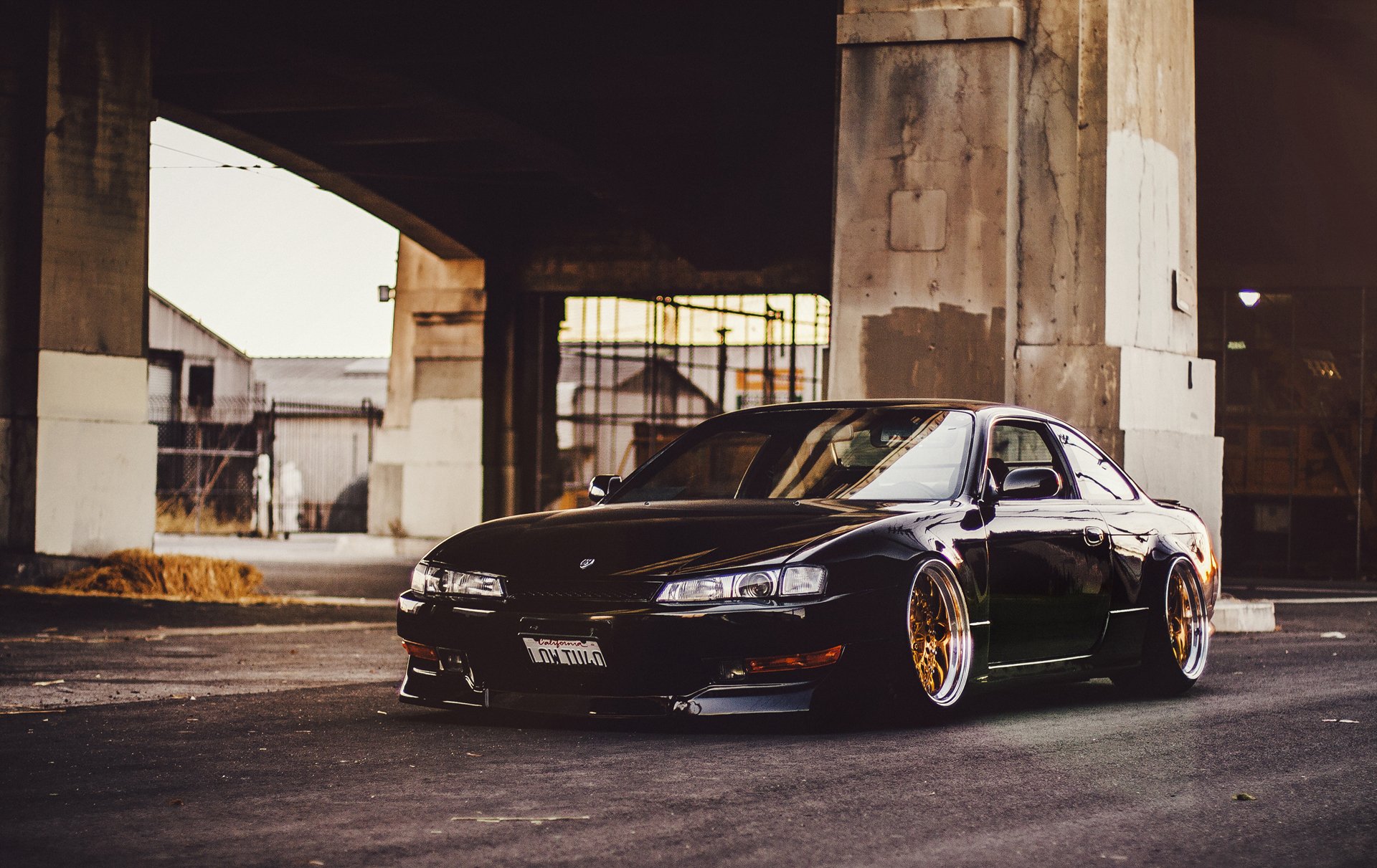 nissan 240sx s14 schwarz position niedrig nissan silvia schwarz tuning