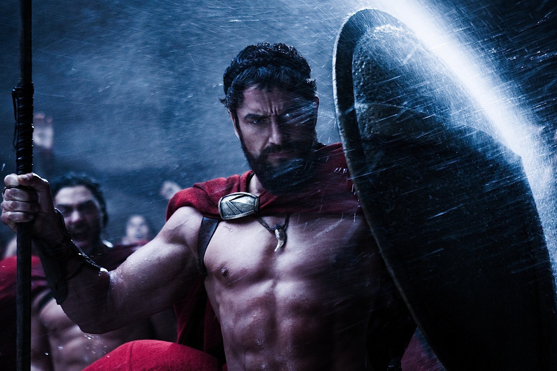 movie gerard butler 300 spartans wallpaper wallpaper shield men movie actor