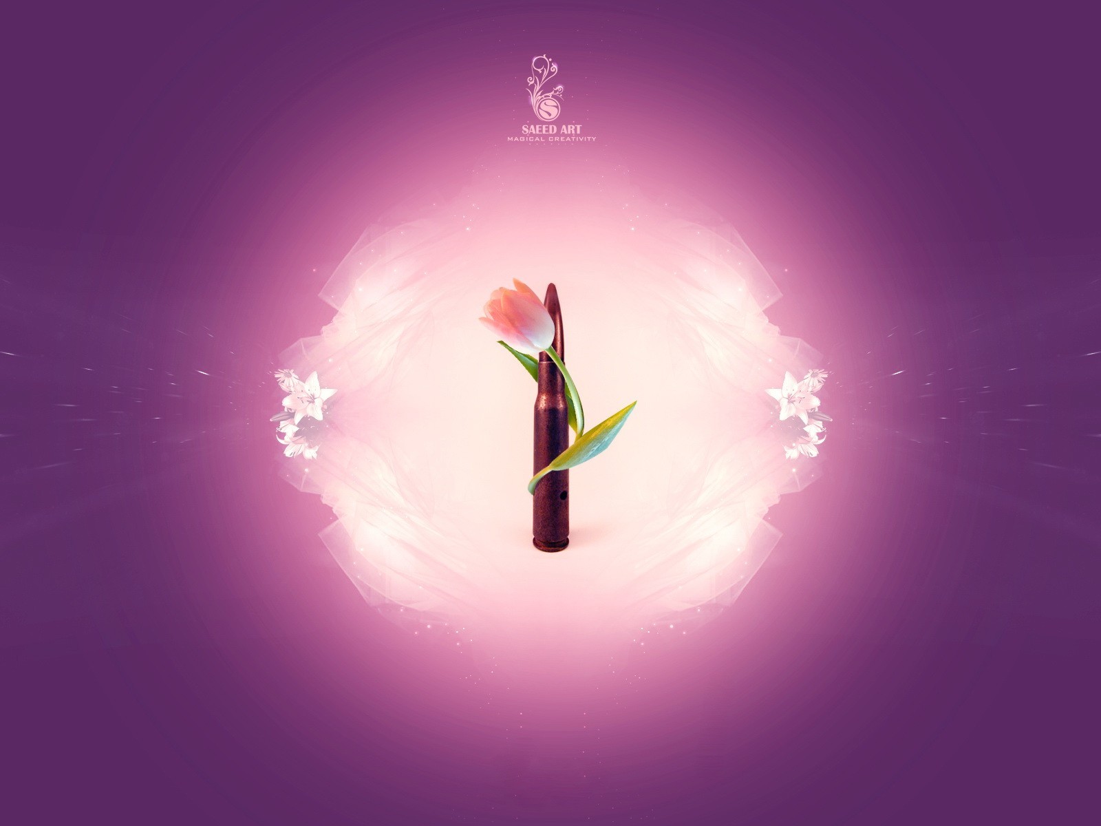 cartouche fleur minimalisme