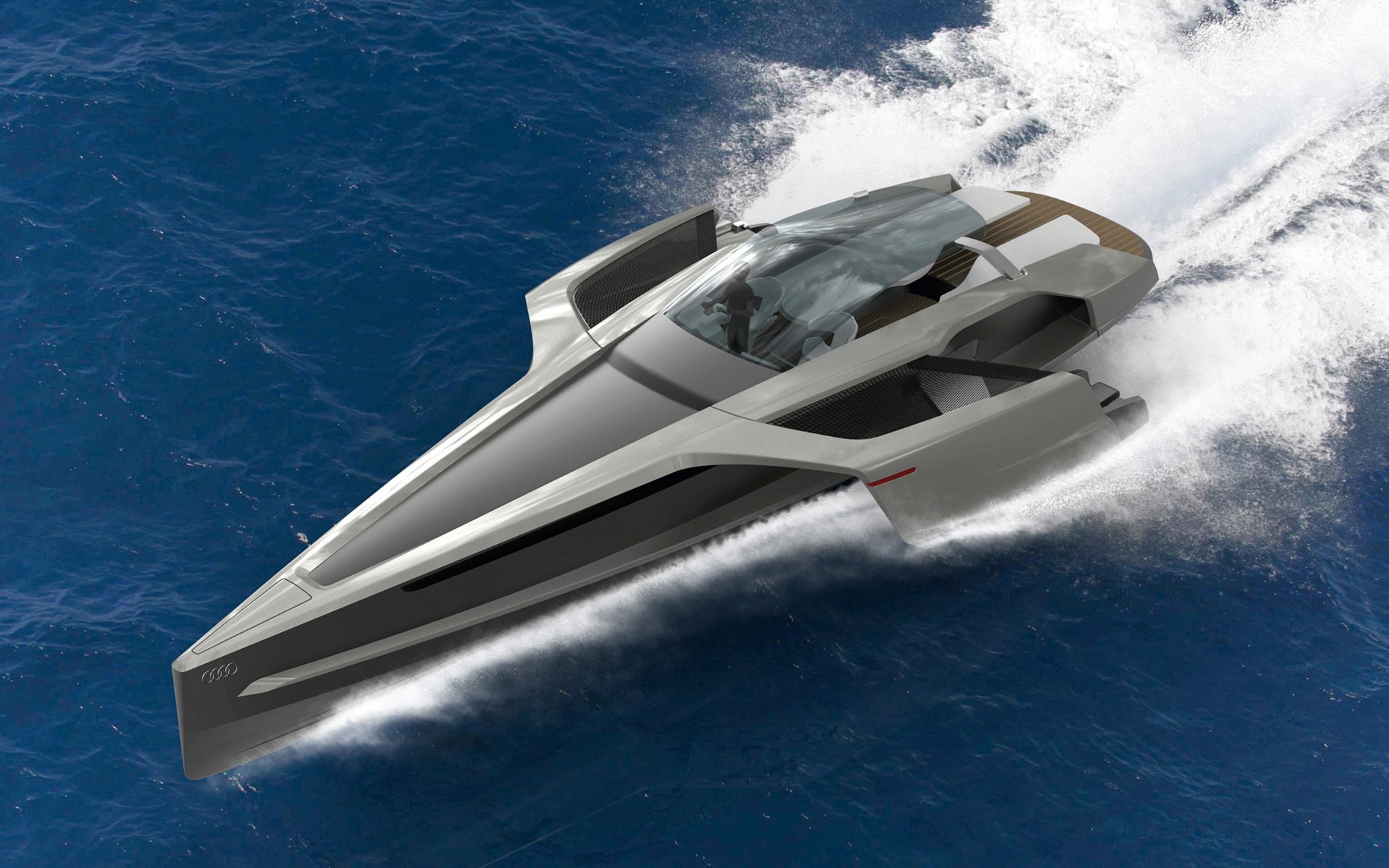 audi trimarán concepto de diseño audi yate concepto agua