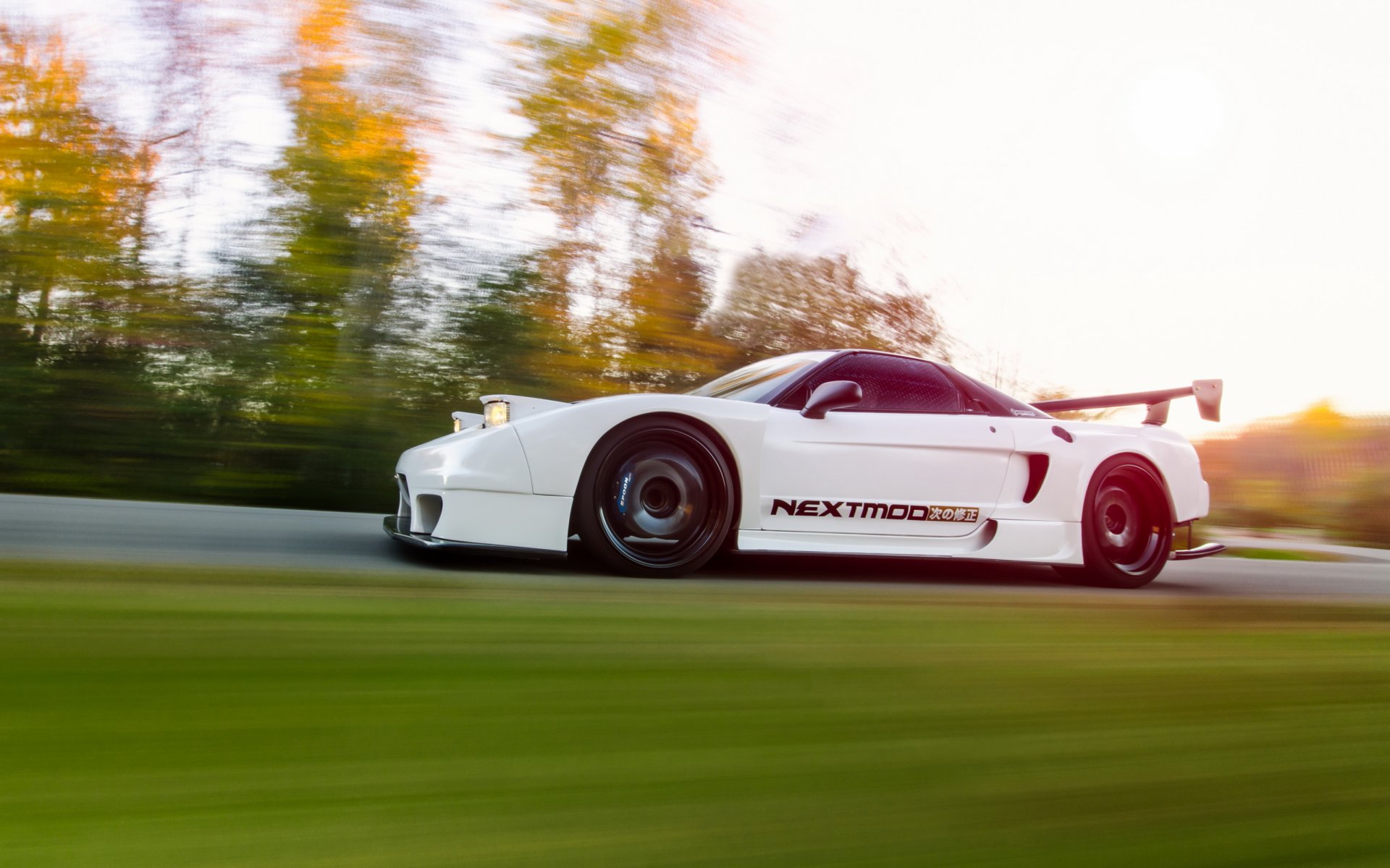 honda nsx tuning auto in bewegung hq hintergrundbilder