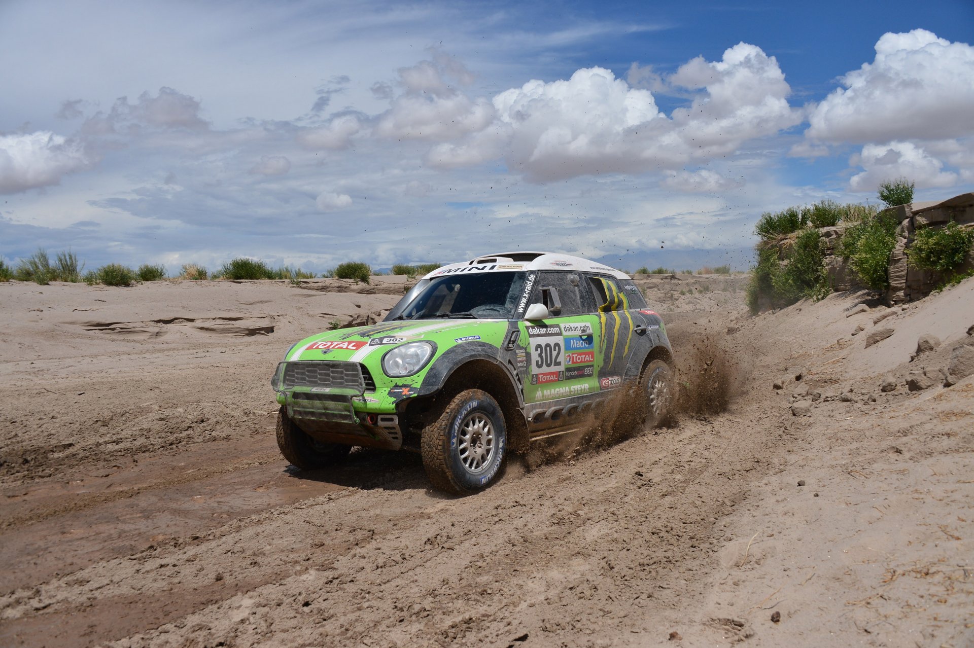 mini cooper mini mini cooper dakar wolken schmutz grün