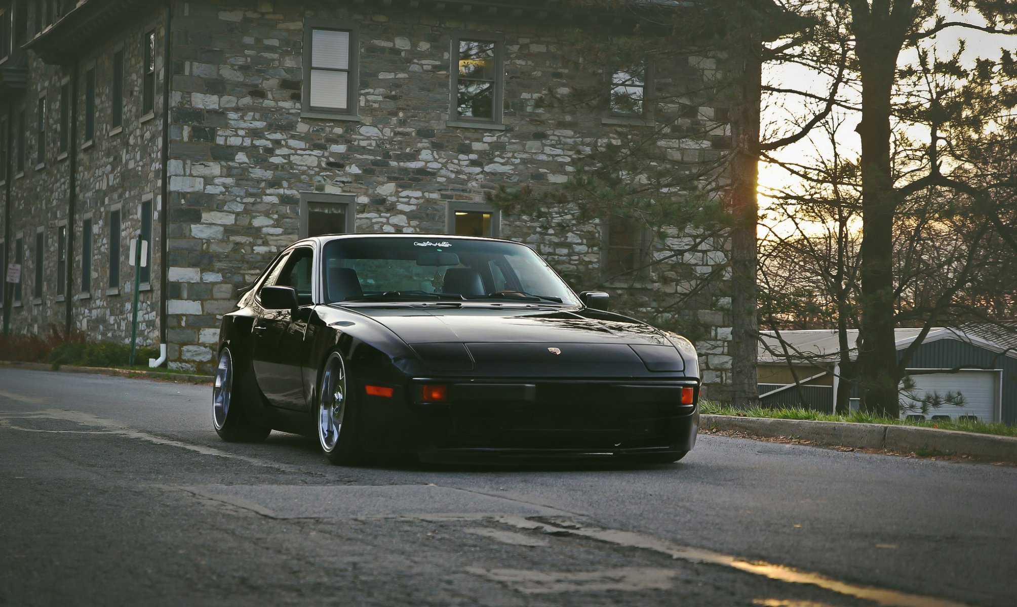 porsche black position porsche street house