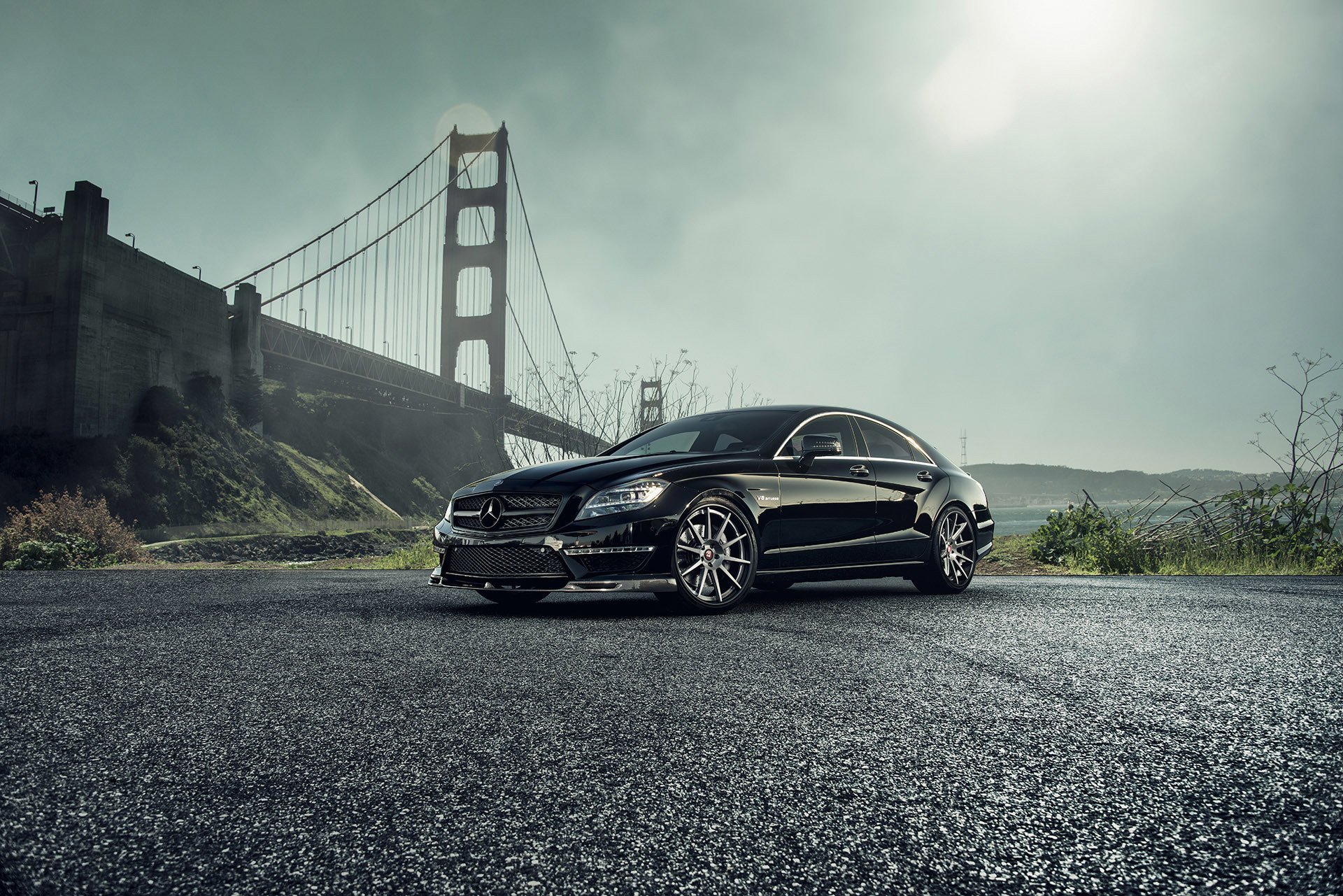 mercedes-benz cls63 amg vorsteiner auto nero tuning mercedes ponte