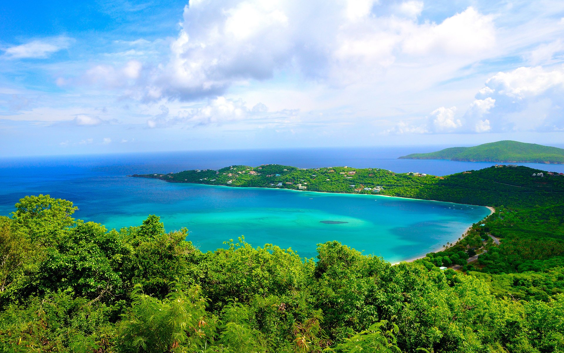 costa mare foresta cielo case