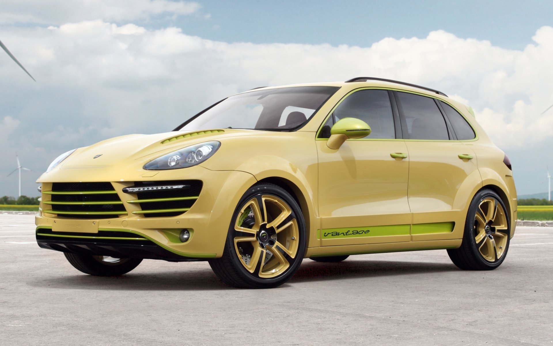 topcar vantage 2 porsche cayenne porsche cayenne crossover przód tuning niebo chmury