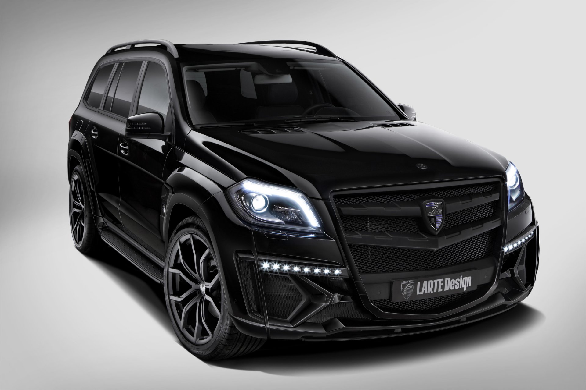 mercedes gl larte design schwarzer kristall
