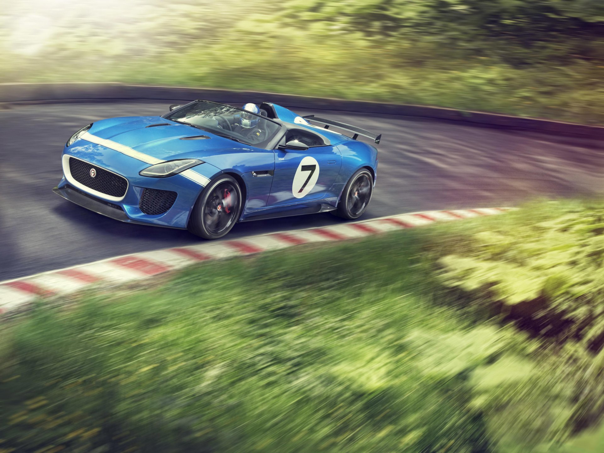 jaguar projekt 7 konzept auto blau