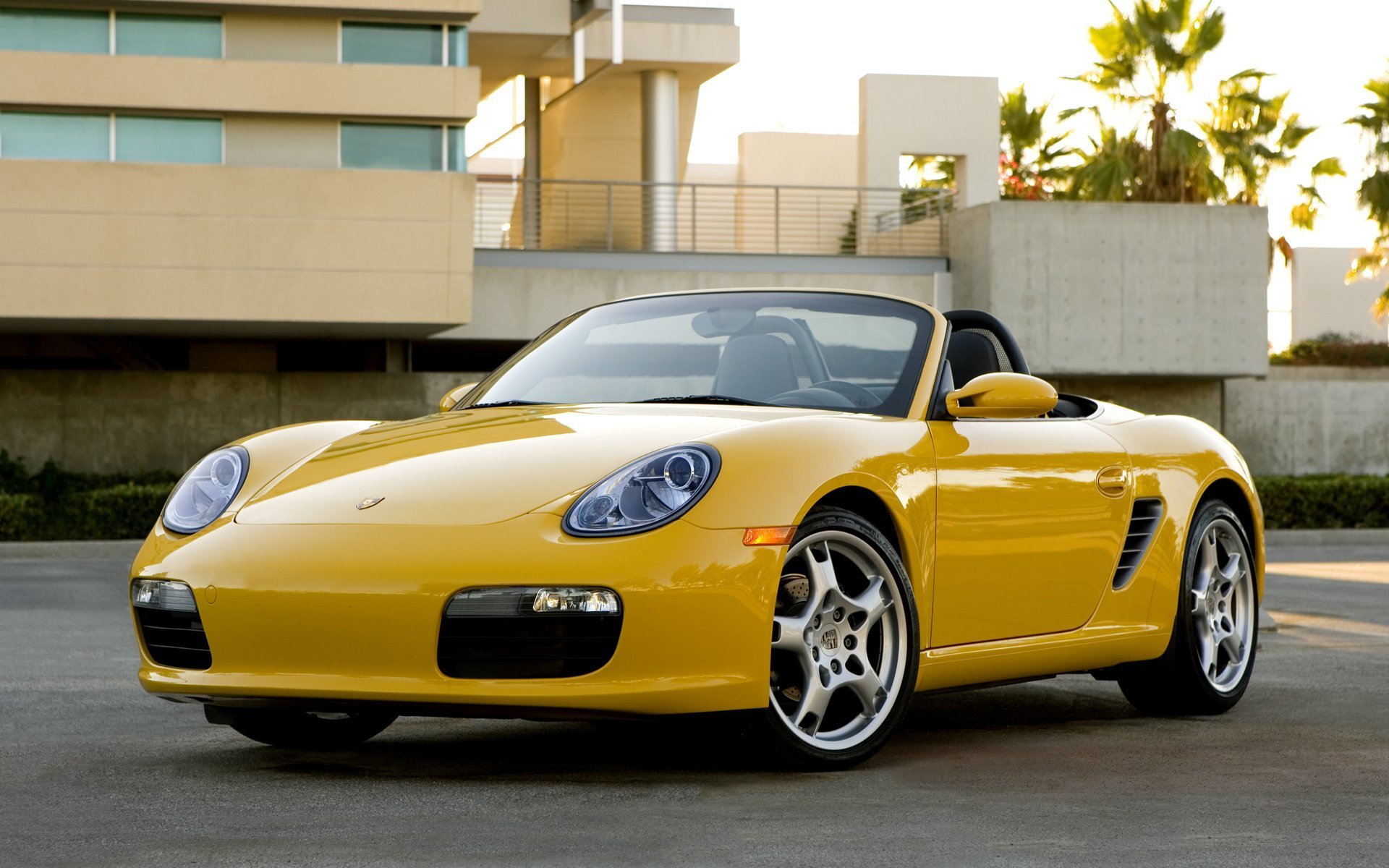autos hintergrundbilder porsche gelb