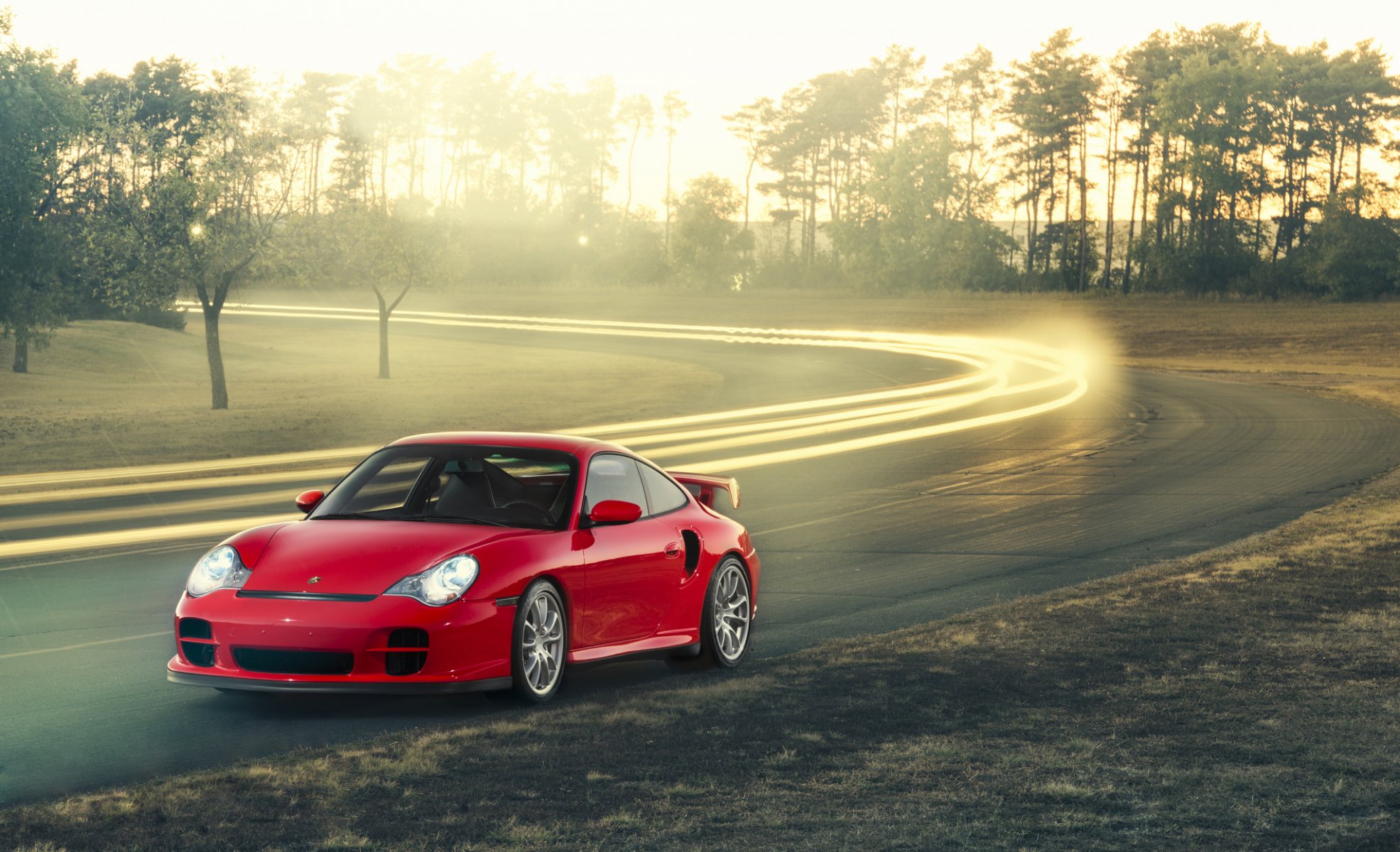 porsche 911 gt2 rouge avant