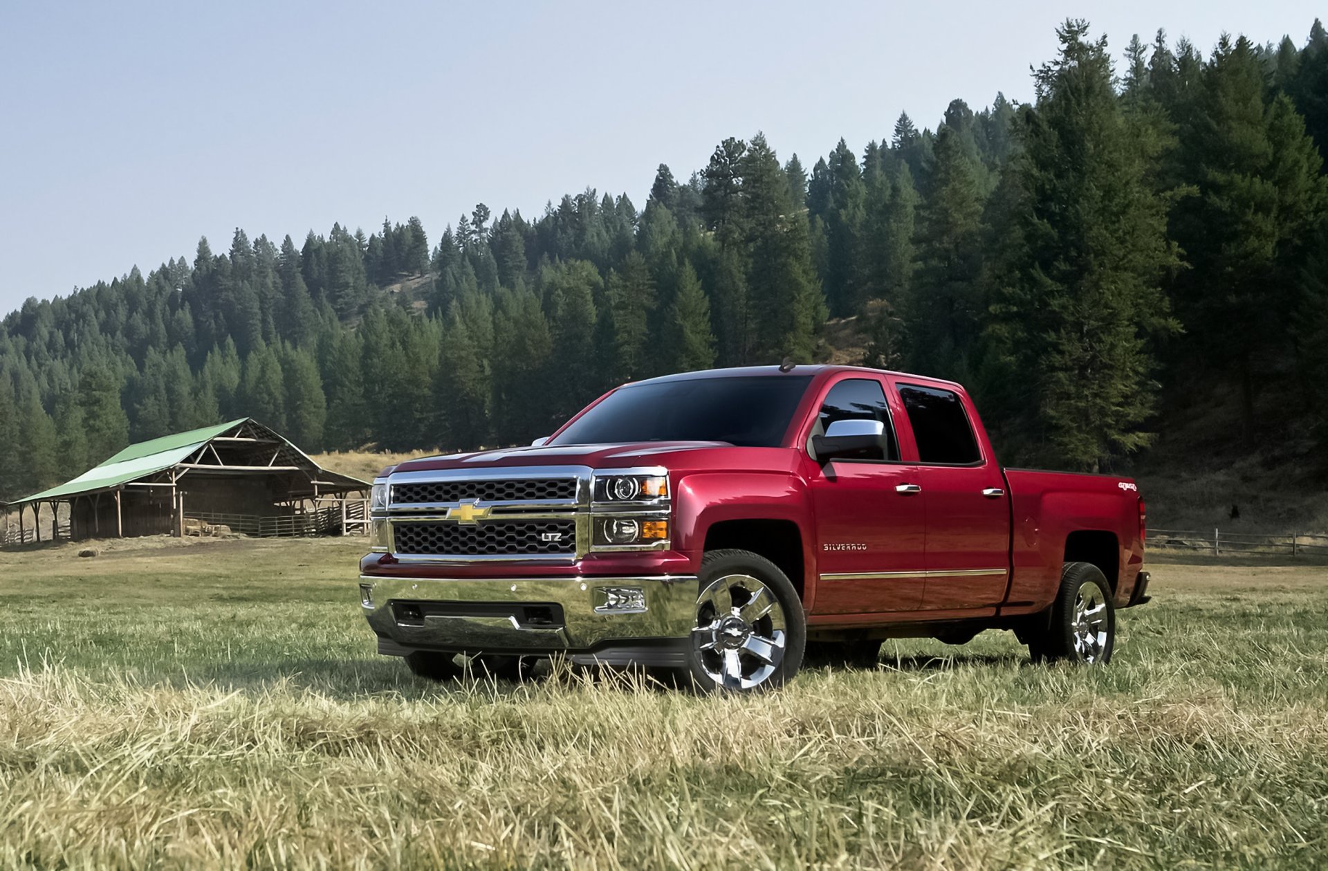 chevrolet silverado 1500 2014 pickup truck large size chevy pickup truck double cab bed gm north america red ranch
