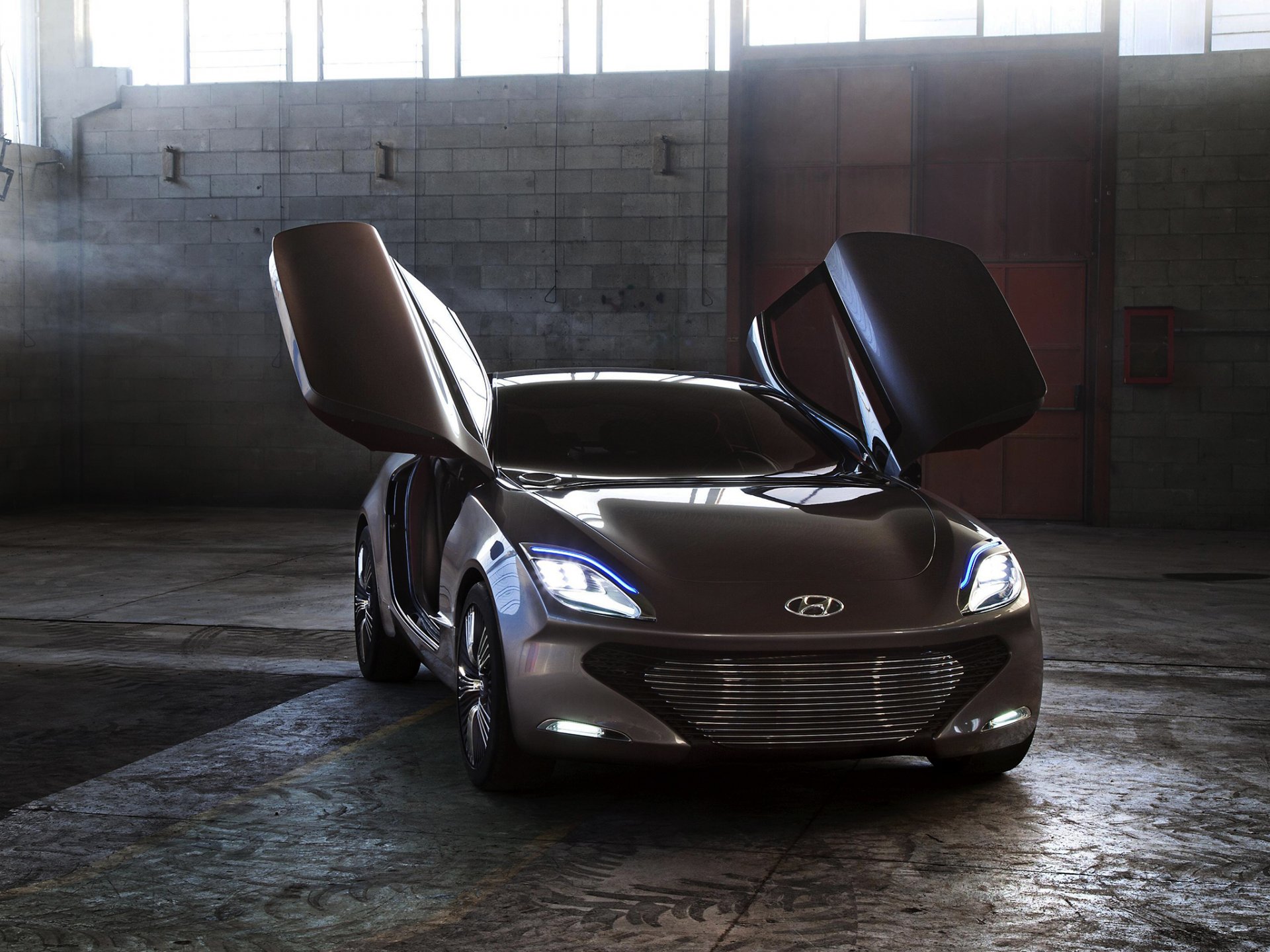 hyundai i-oniq concept przód reflektory auto światło